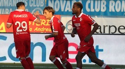 Novara ko, il Bari vola in testa alla classifica