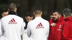 Milan, Gattuso carica la squadra: massima concentrazione in allenamento