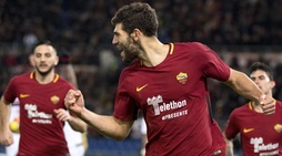 Roma-Cagliari 1-0, Fazio fa esplodere l'Olimpico al 94'