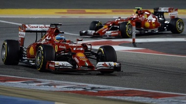 Test in Bahrain, Alonso in pista