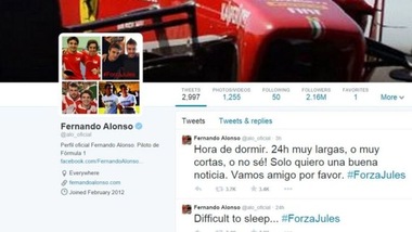 F1 Ferrari, Alonso: «Forza Jules»