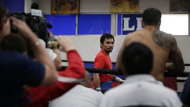 FOTO Boxe, Pacquiao a Las Vegas: è pronto per il match del secolo