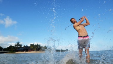 FOTO Golf: i belli del green in posa sull'isola di Mauritius