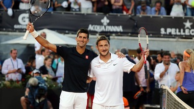 FOTO Totti-Djokovic, che spettacolo agli Internazionali d'Italia!