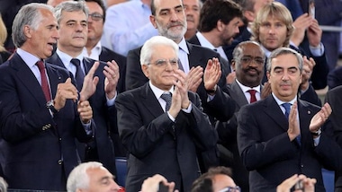 Coppa Italia, in tribuna c'è Mattarella