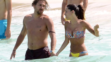 Alessio Cerci a Ibiza con la moglie Federica