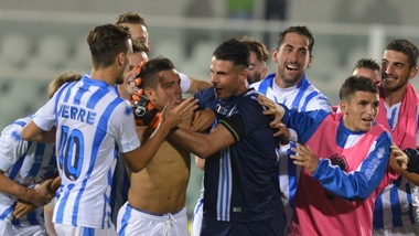 Pescara-Perugia 2-1, Caprari: gol ed esultanza polemica