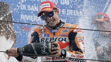 A San Marino vince Marquez, Rossi quinto