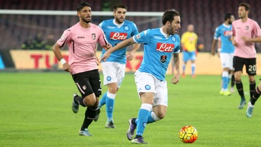 Napoli-Palermo 2-0: trionfo azzurro con Higuain e Mertens
