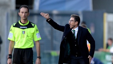 Di Francesco: «Sfavoriti dal campo sabbioso»