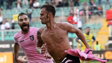 Palermo-Chievo 1-0, Gilardino salva Iachini