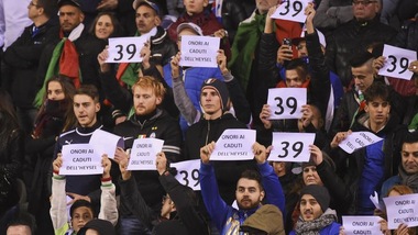 Belgio-Italia: lo stadio Re Baldovino commosso per la strage dell'Heysel