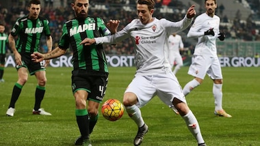 Serie A, Sassuolo-Fiorentina 1-1: Borja Valero, poi Floccari