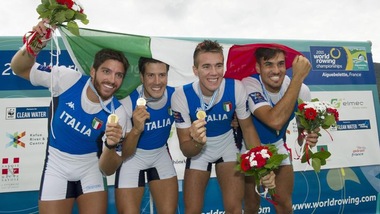 Italia da sogno, che oro nel 4 senza!