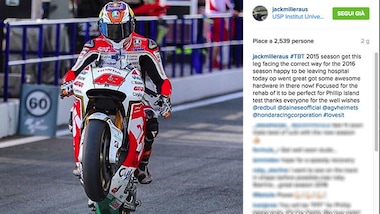 MotoGp: Miller operato, ora la riabilitazione