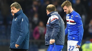 Serie A Sampdoria, lieve stiramento per Sala