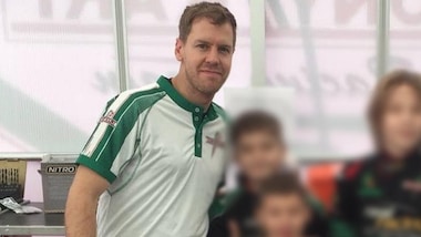 F1, Ferrari: Vettel scende in pista con i kart a Lonato