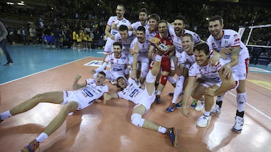 La Diatec Trentino vince 3-2 e rovina la festa di DHL Modena