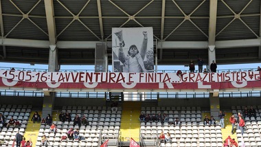 Torino-Carpi, striscione per Ventura: "Grazie, ma avventura finita"