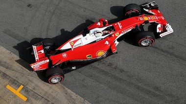 F1, Barcellona: Vettel leader anche nella seconda giornata di test
