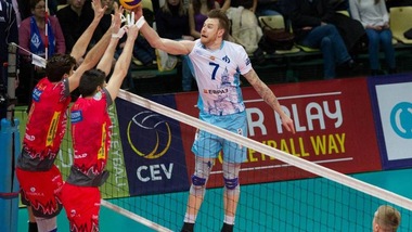 Perugia ad un passo dall'impresa. Supera Mosca 3-1 ma perde al Golden Set