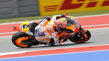 MotoGp Austin, ancora Marquez. Rossi in difficoltà