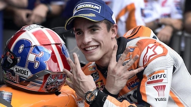 MotoGP Austin: Marquez tra le stelle, Rossi tra le strisce