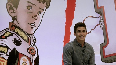 MotoGp Honda, Marquez diventa un fumetto
