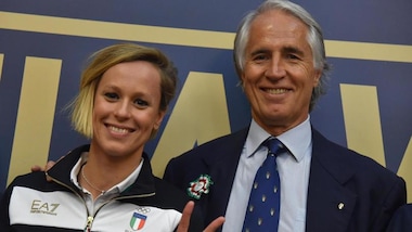 Federica Pellegrini portabandiera a Rio, la cerimonia di presentazione con Malagò