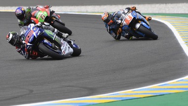 MotoGp Le Mans: ultime libere per Lorenzo, Rossi è 3°