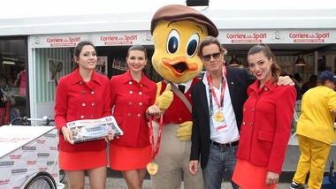 Internazionali, c'è Jimmy Ghione allo stand del Corriere dello Sport-Stadio