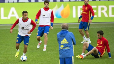 Euro 2016: ecco Morata a lavoro con la Spagna di Del Bosque