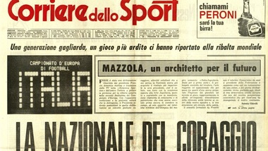 La storia degli Europei: 1968, Facchetti alza la coppa