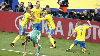 Euro 2016, Irlanda-Svezia 1-1: Ibrahimovic non basta