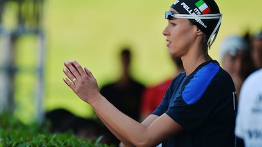 Freccia Pellegrini, primo record da portabandiera