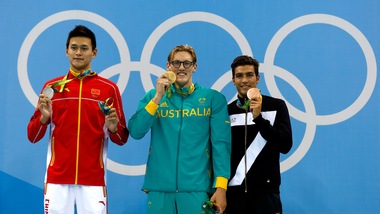 Olimpiadi, nuoto: l'Italia sorride, Detti bronzo nei 400 sl