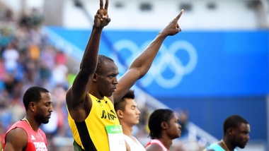 Bolt scalda Rio 2016: vince la sua batteria passeggiando