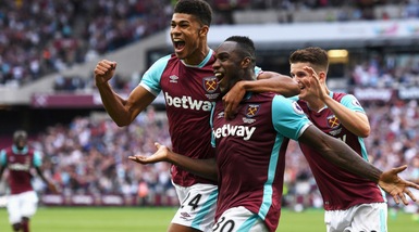 Premier League: West Ham di misura, Middlesbrough ok con la doppietta di Stuani