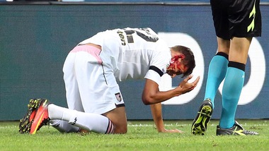 Inter-Palermo: Balogh infortunio choc, colpito da D'ambrosio