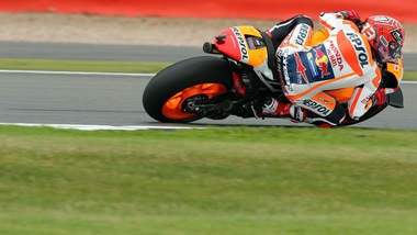 MotoGp Silverstone, Marquez il più veloce nelle quarte libere