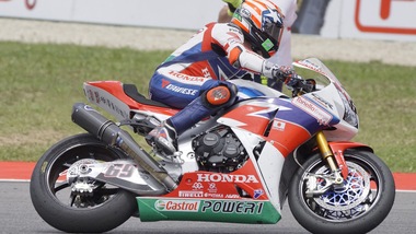 SBK Honda, Hayden: «Abbiamo migliorato la moto»