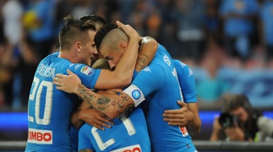 Serie A, Napoli-Chievo 2-0. Si sblocca Gabbiadini, Hamsik fa cento