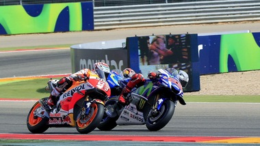 MotoGp Aragon, Lorenzo: «Fortunato per lo sbaglio di Rossi»