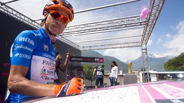 Damiano Cunego prova il tracciato della Granfondo Campagnolo