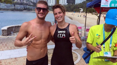Nuoto: la 10 km e' tutta italiana, Coppa del Mondo a Bruni e Ruffini