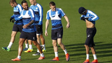 Il Leicester si allena dopo il ko contro il Chelsea