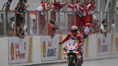 MotoGp Malesia, Dovizioso: «Ho pianto nell'ultimo giro»