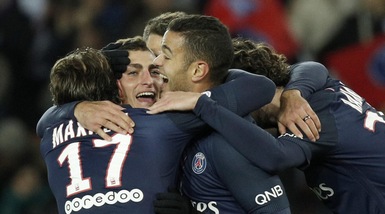 Ligue 1: Psg-Rennes 4-0, Verratti e Cavani per la festa parigina