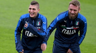 Italia, Ventura prova il 4-2-4: De Rossi e Verratti in mediana
