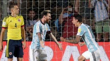Qualificazioni Mondiali 2018. Magie di Messi, l'Argentina torna a vincere. Colombia ko 3-0